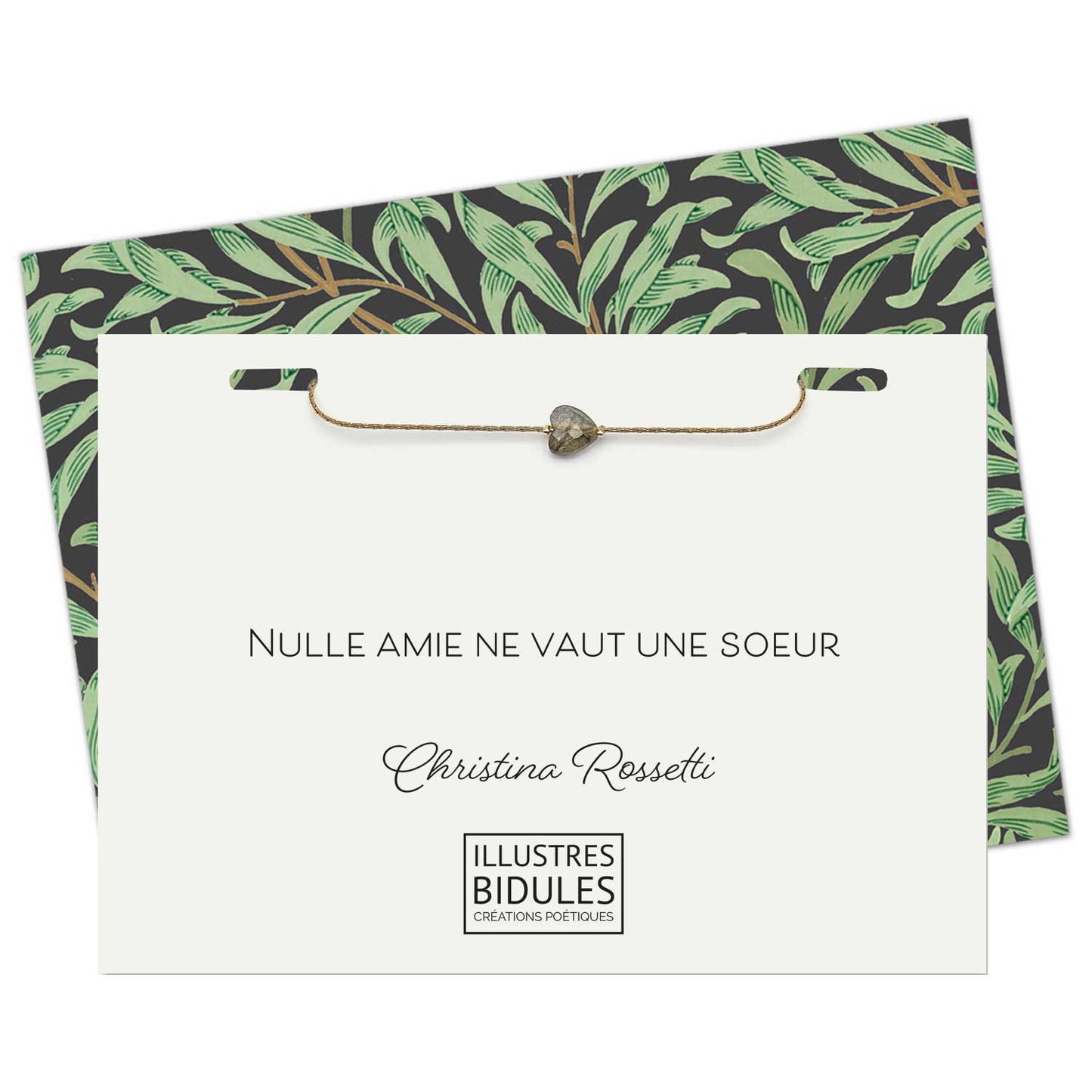 cadeau anniversaire soeur avec message bracelet