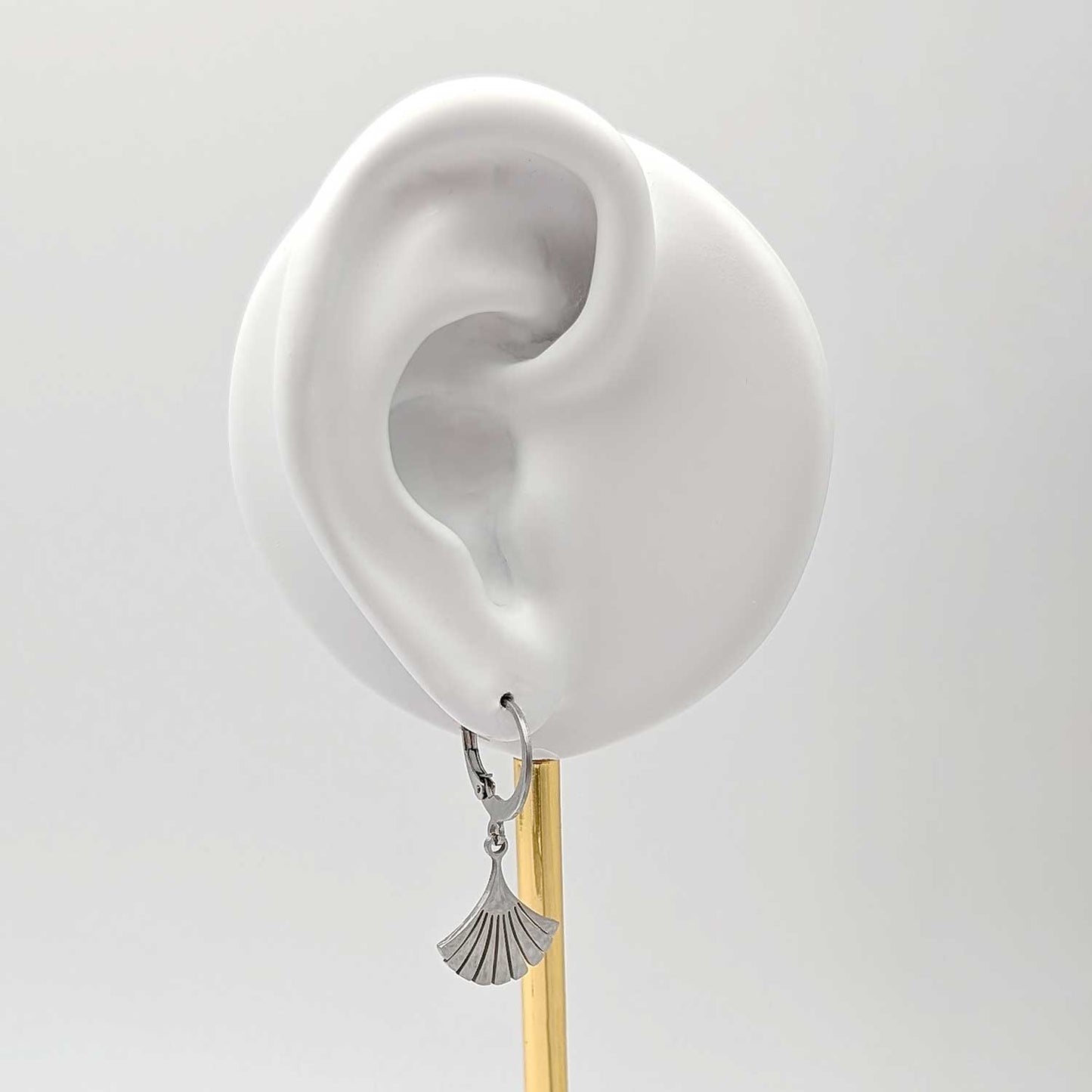 Dormeuses Ginkgo argenté