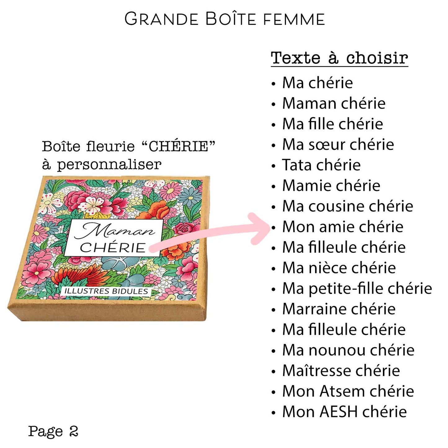 Boîtes à messages disponibles pour bracelets porte-bonheur