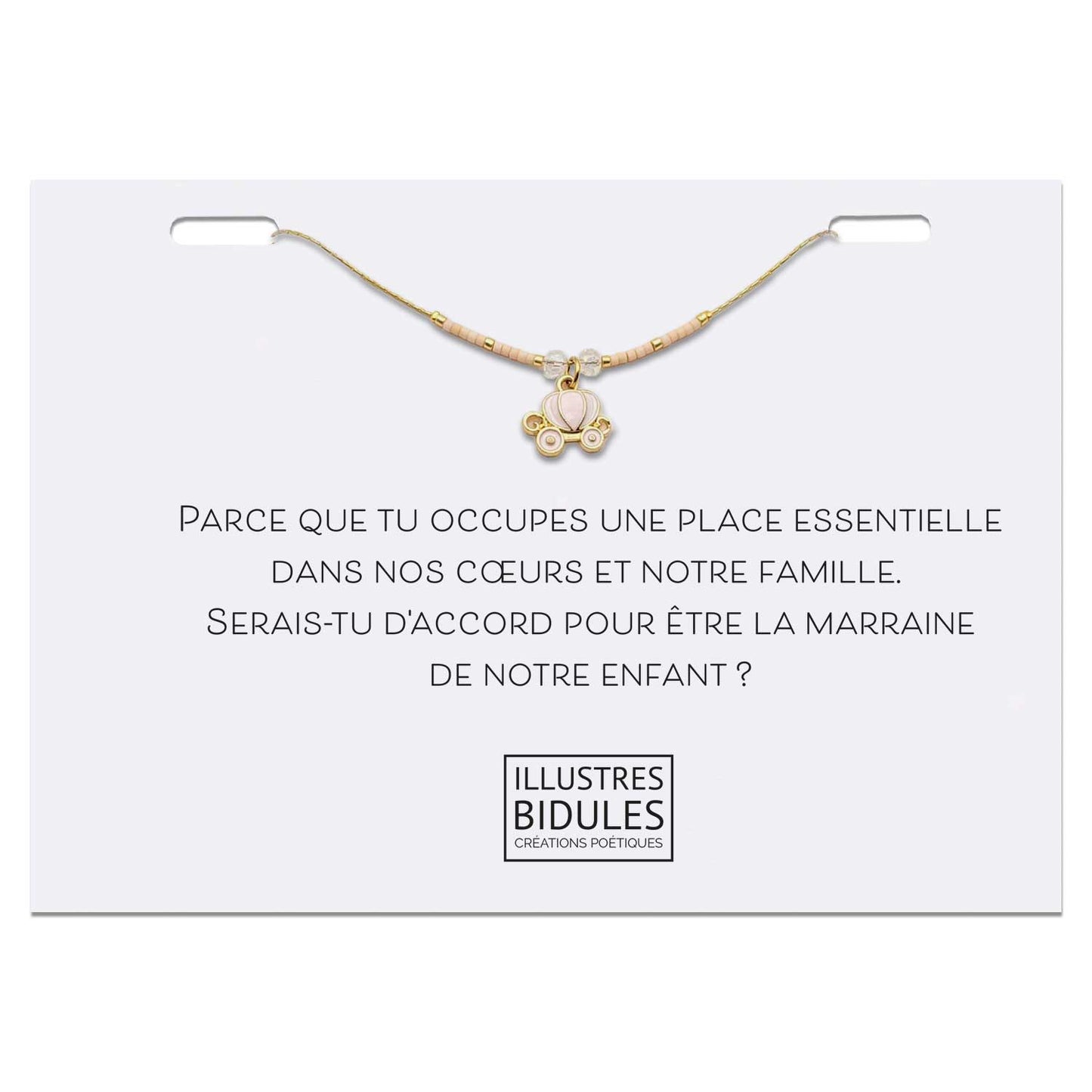 Bracelet miyuki carrosse - La vie elle-même est le plus beau conte de fées