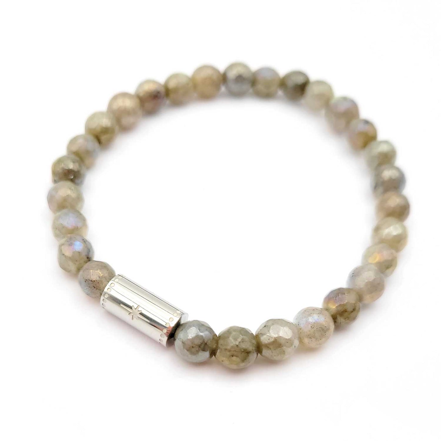 Bracelet Grigri Labradorite - argenté
