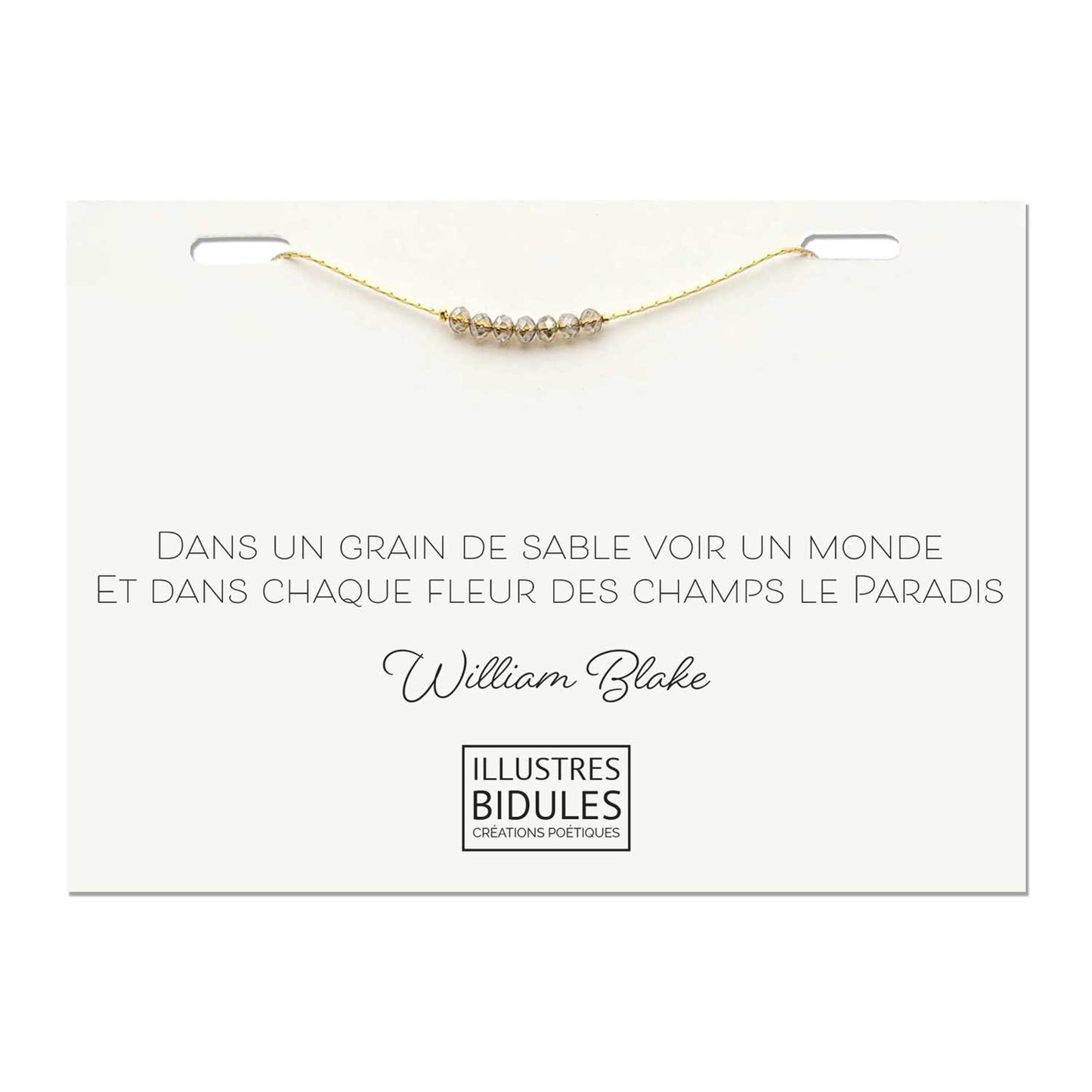 bijou bracelet avec citation poétique joie de vivre poème feel good message la vie est belle