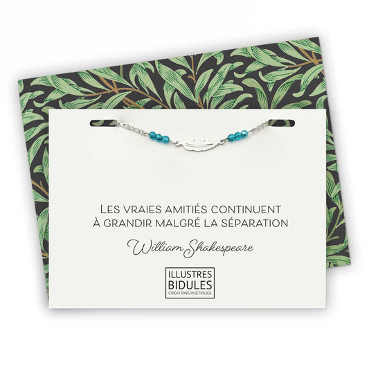 Bracelet Inox: Les vraies amitiés continuent à grandir V2