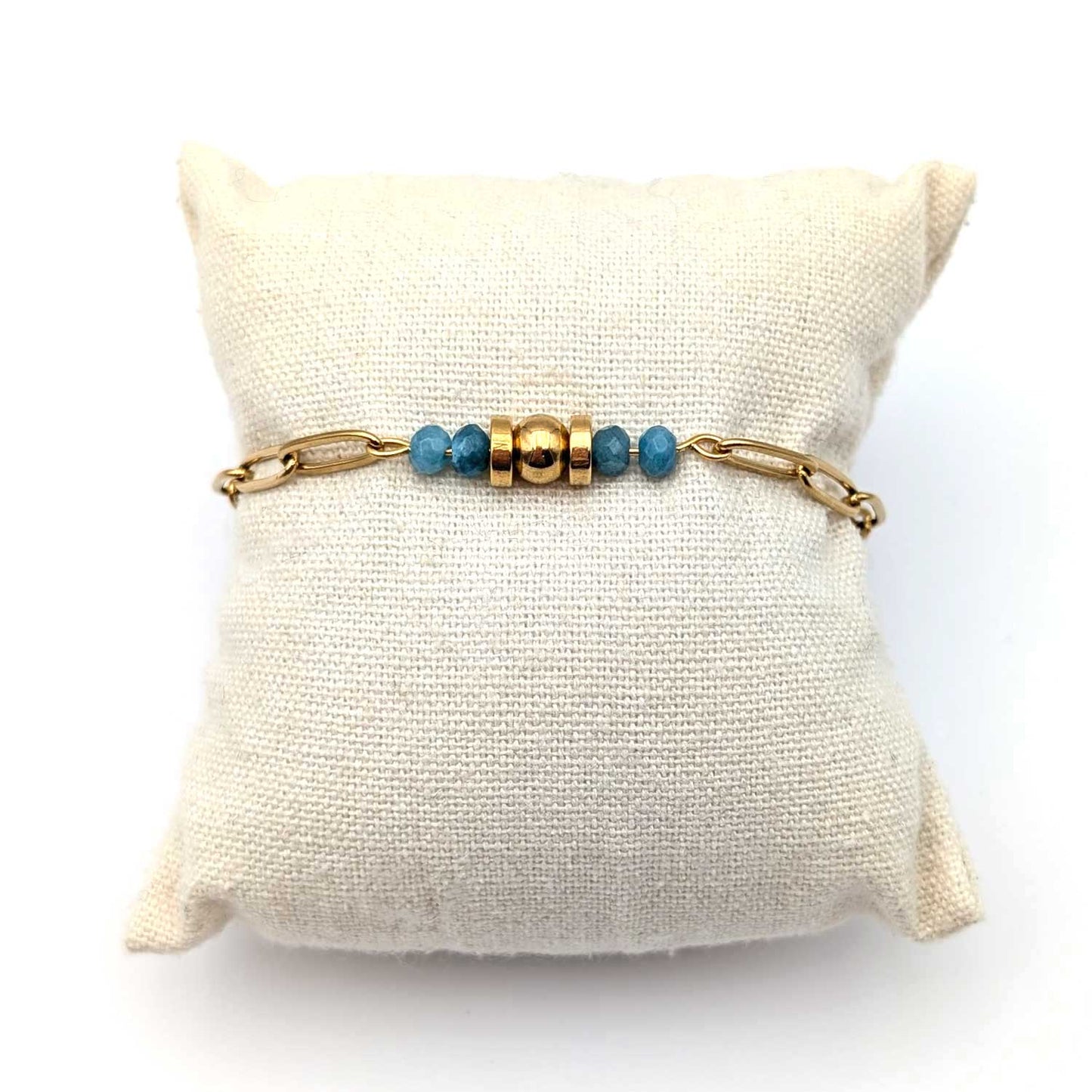 Bracelet Louise Bleu - Maman merci d'être toujours là pour moi