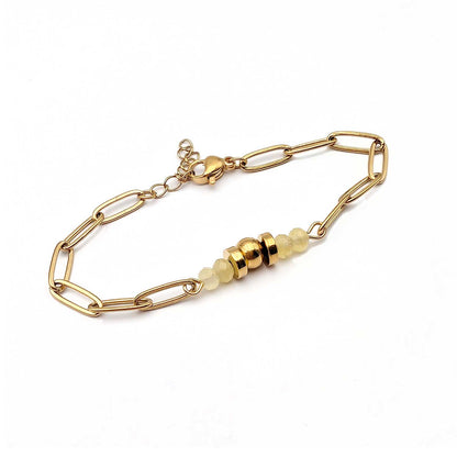 Bracelet Louise Jaune - Un petit grigri pour te porter chance dans tes nouveaux projets