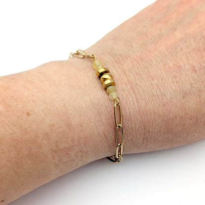 Bracelet Louise Jaune - Un petit grigri pour te porter chance dans tes nouveaux projets