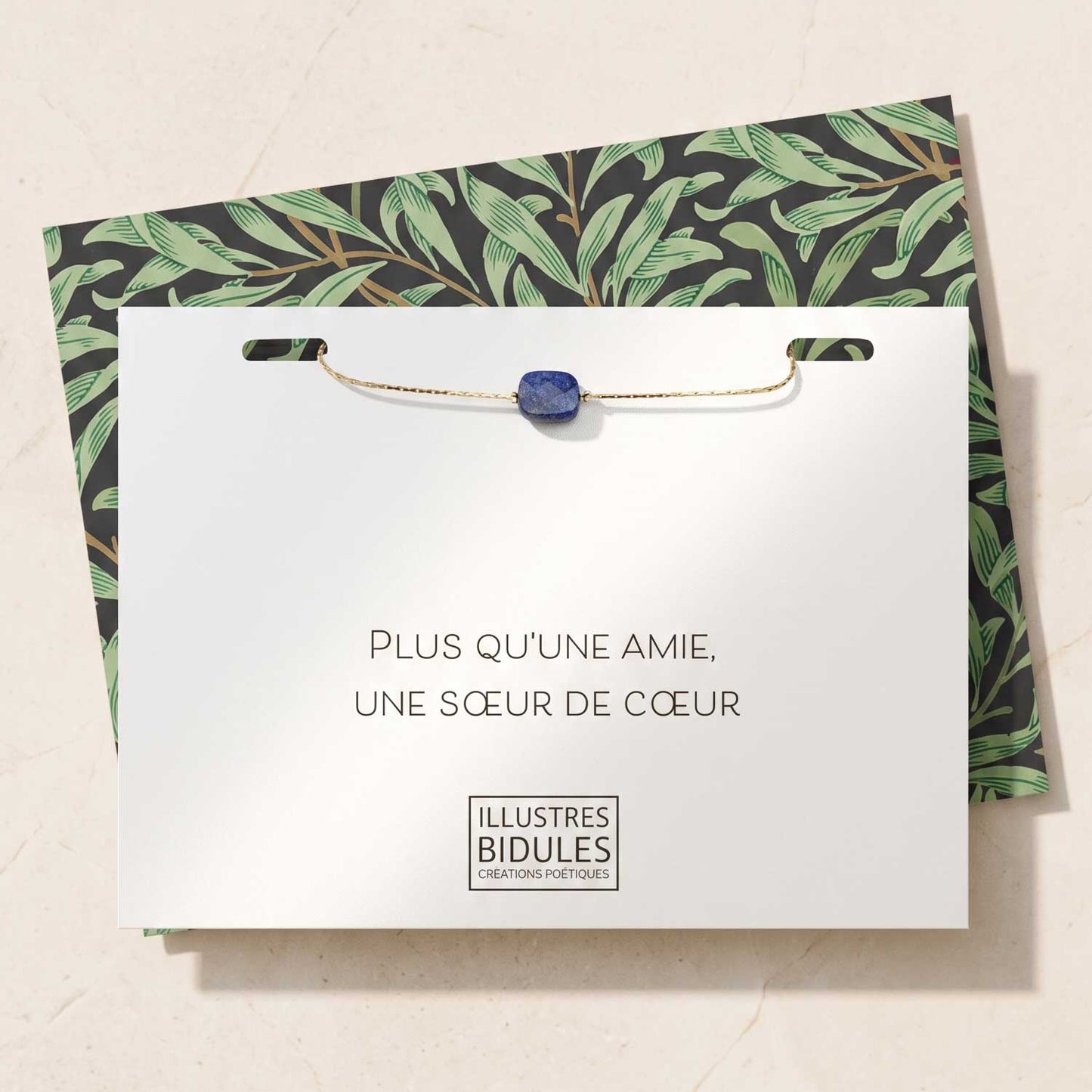 Bracelet Isadora facette bleu lapis-lazuli – Plus qu’une amie, une sœur de cœur