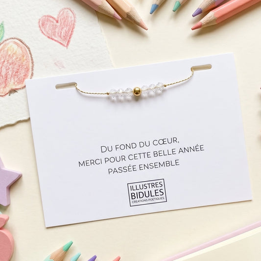 Bracelet Emma cristal - doré