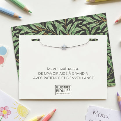 Bracelet isadora star - Merci maîtresse