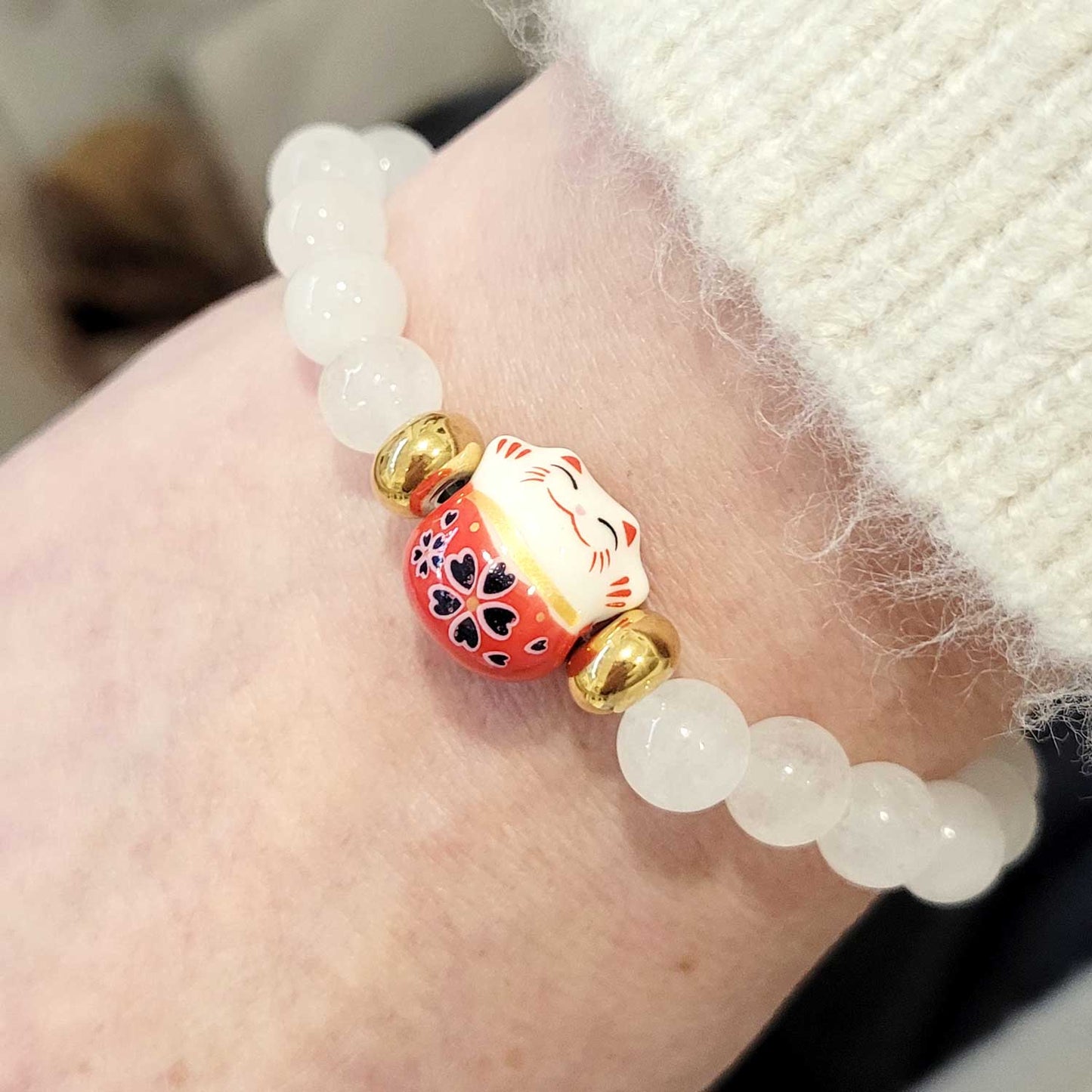 🐾 Bracelet Chat Porte-Bonheur – Un petit grigri plein de tendresse