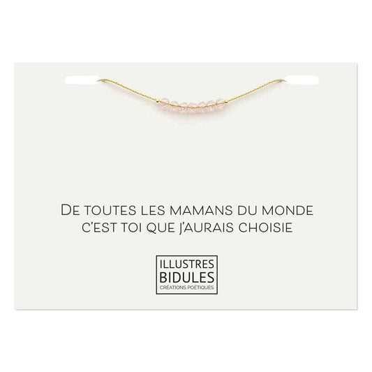 bracelet bijou à message cadeau maman poétique et original