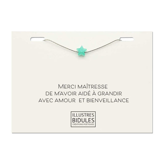 Bracelet Isadora Star Mint- Argenté