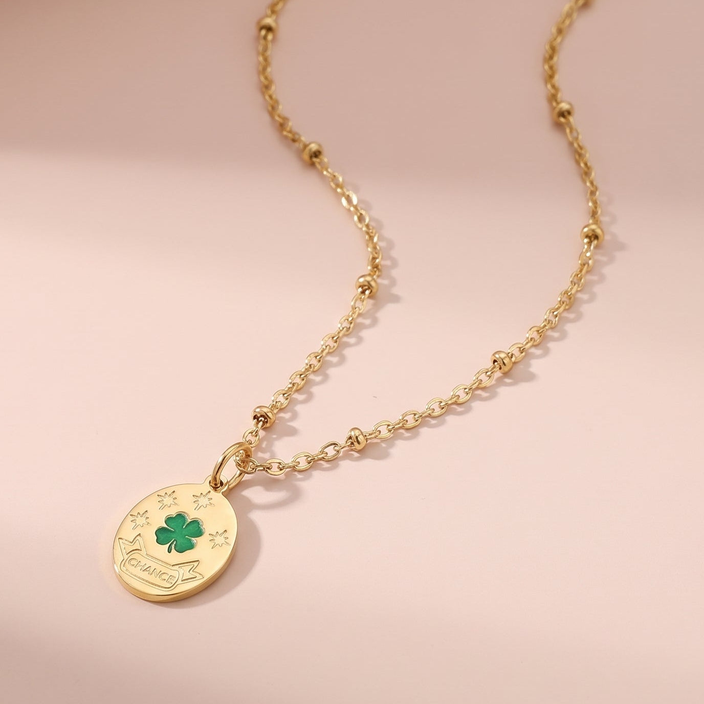 Collier Chance - trèfle porte bonheur