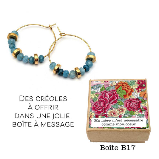créoles idée cadeau bijou fête des mère original