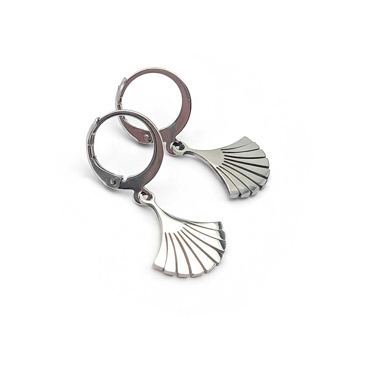 Dormeuses Ginkgo argenté