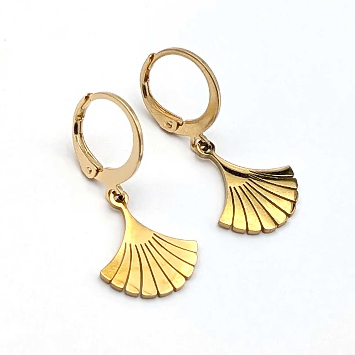 Dormeuses Ginkgo doré