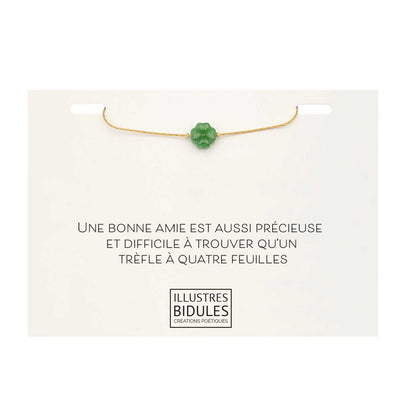 Cadeau pour meilleure amie – bijou symbolique avec citation