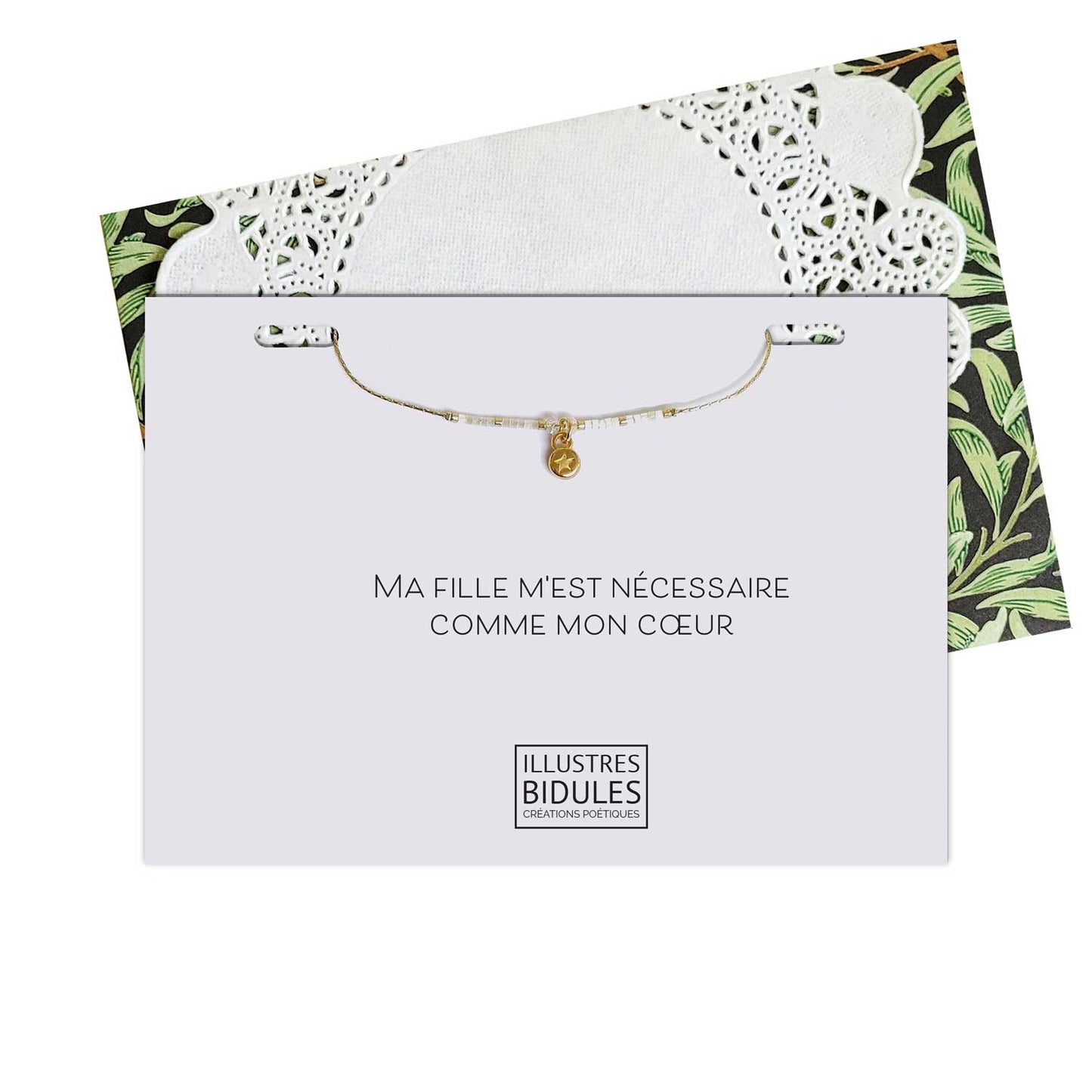 bracelet personnalisé pour ma fille bijou à ma fille cadeau pour l'anniversaire de ma fille pour le bac de ma fille noël miyuki
