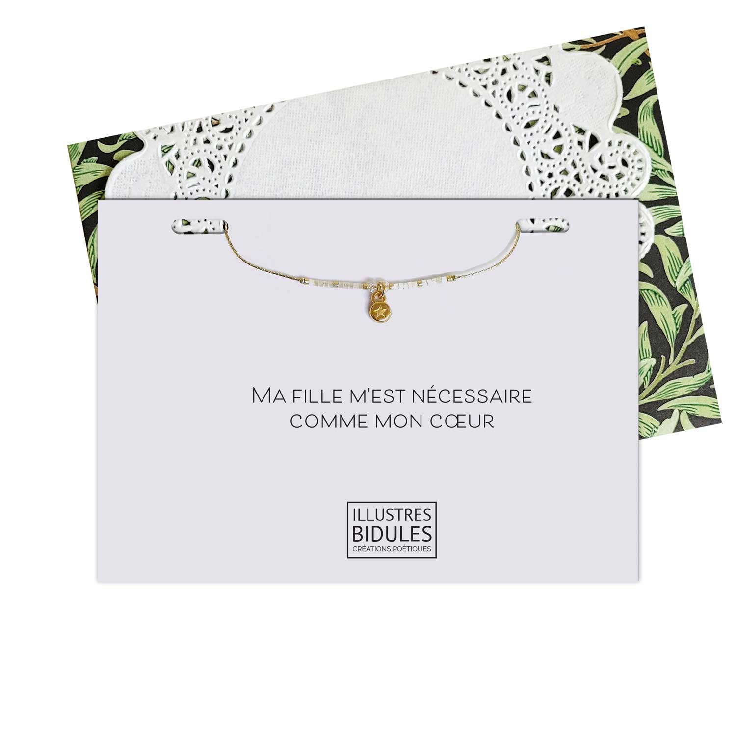 bracelet personnalisé pour ma fille bijou à ma fille cadeau pour l'anniversaire de ma fille pour le bac de ma fille noël miyuki