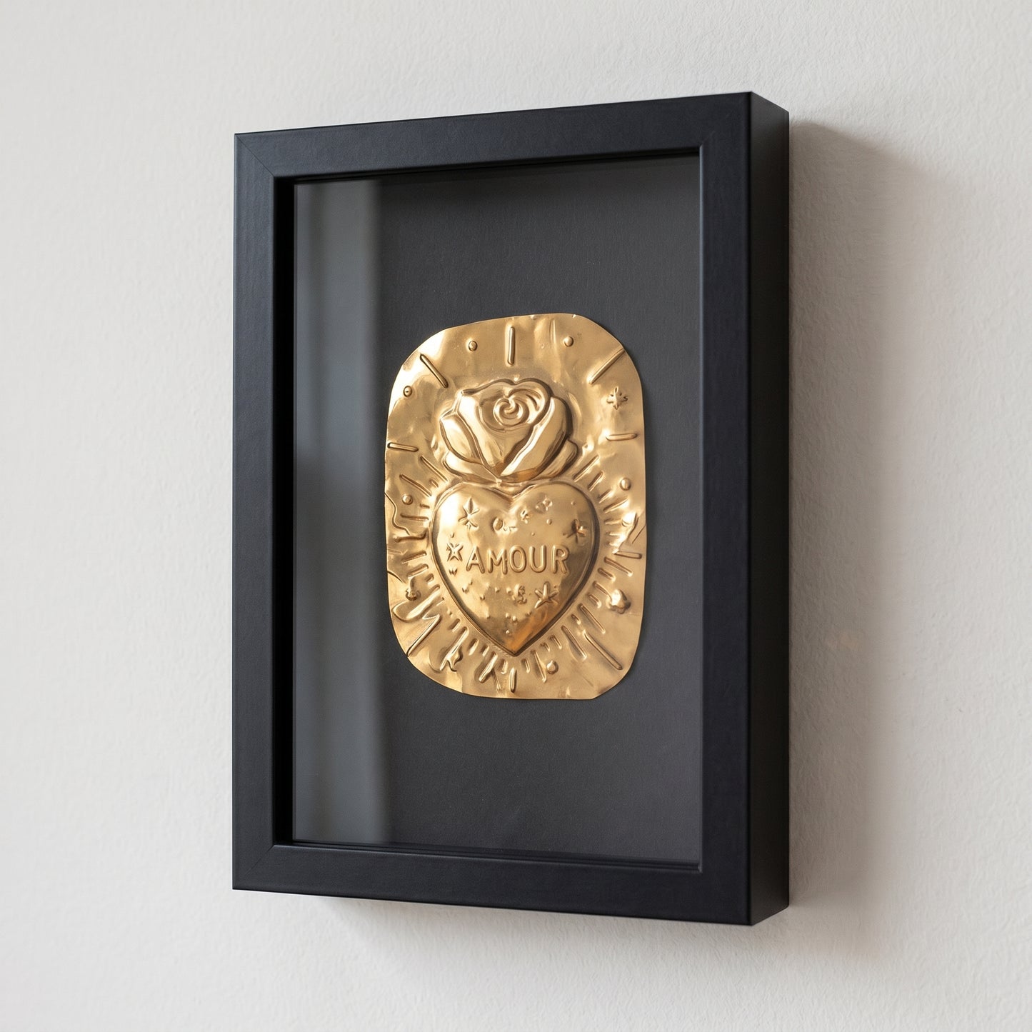 Mini talisman mural d’amour – Le Cœur Fleuri - (12x17 cm)