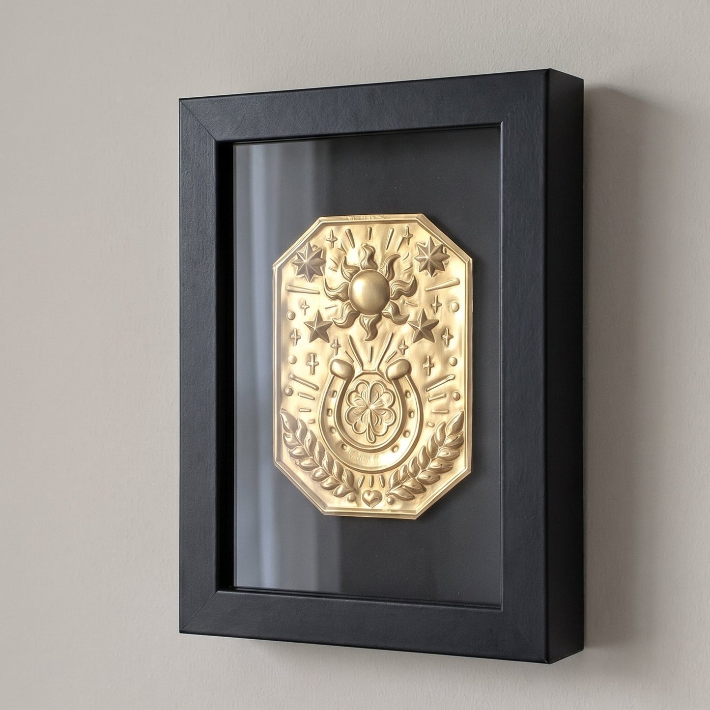 Mini talisman mural - chance - Le trèfle porte-bonheur (12x17 cm)
