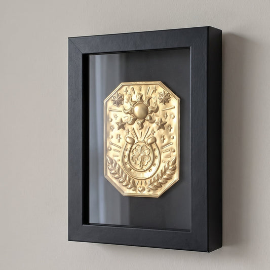 Mini talisman mural - chance - Le trèfle porte-bonheur (12x17 cm)