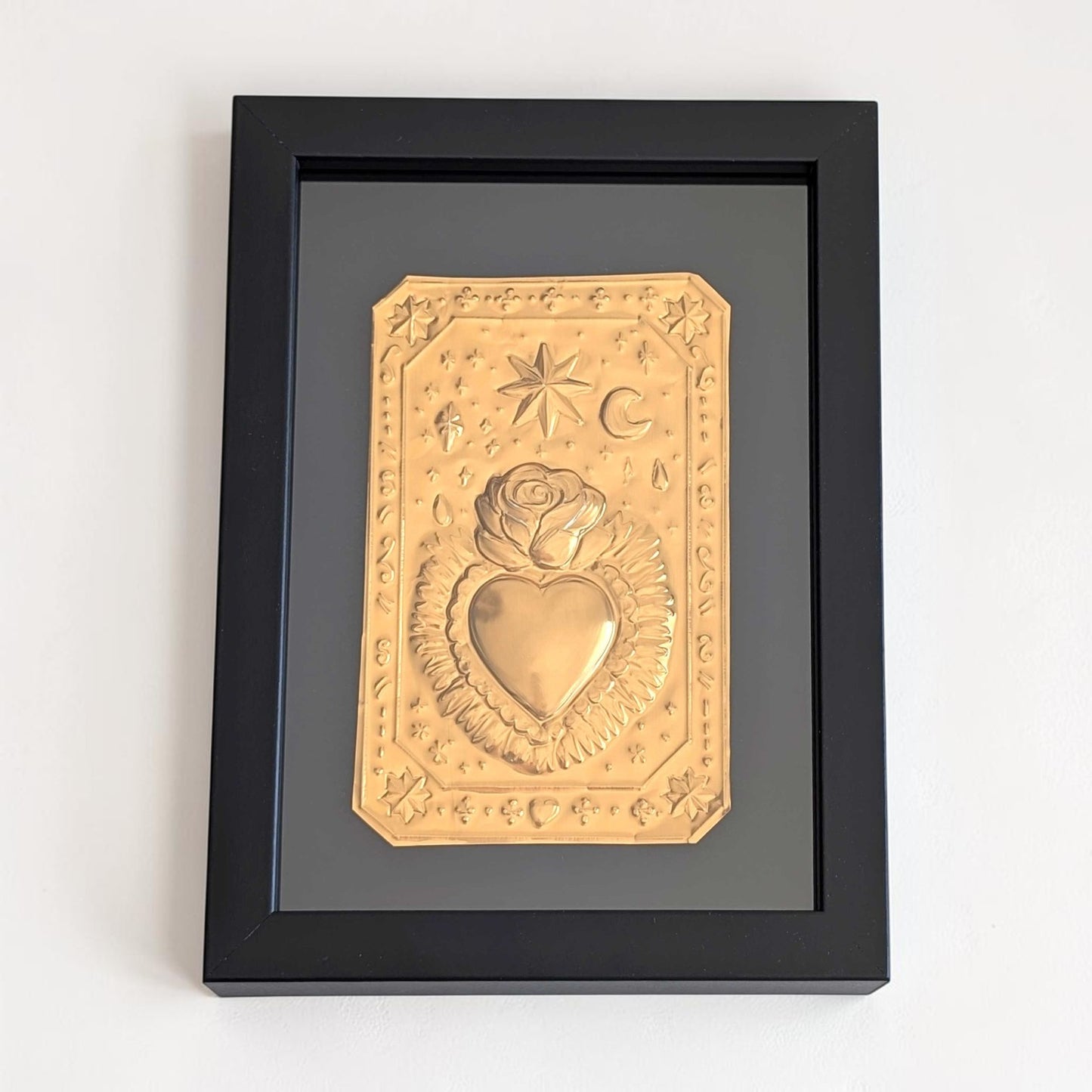 Talisman mural - Amour – Talisman : Le Cœur & la Rose - (13x18 cm)