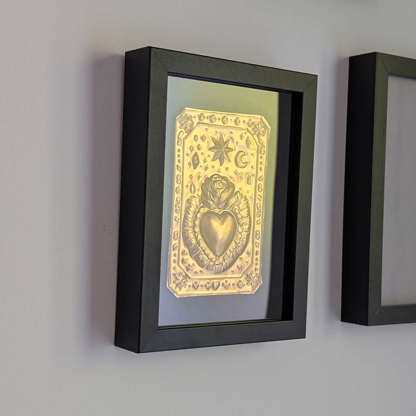 Talisman mural - Amour – Talisman : Le Cœur & la Rose - (13x18 cm)