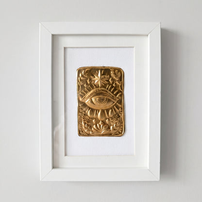 Talisman mural de protection – L’Œil lumineux – Prototype (15x20 cm)