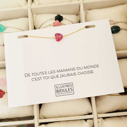 bracelet à message pour la fête des mères, noel de maman cadeau maman géniale cadeau original citation maman mailleure maman du monde bijou personnalisé