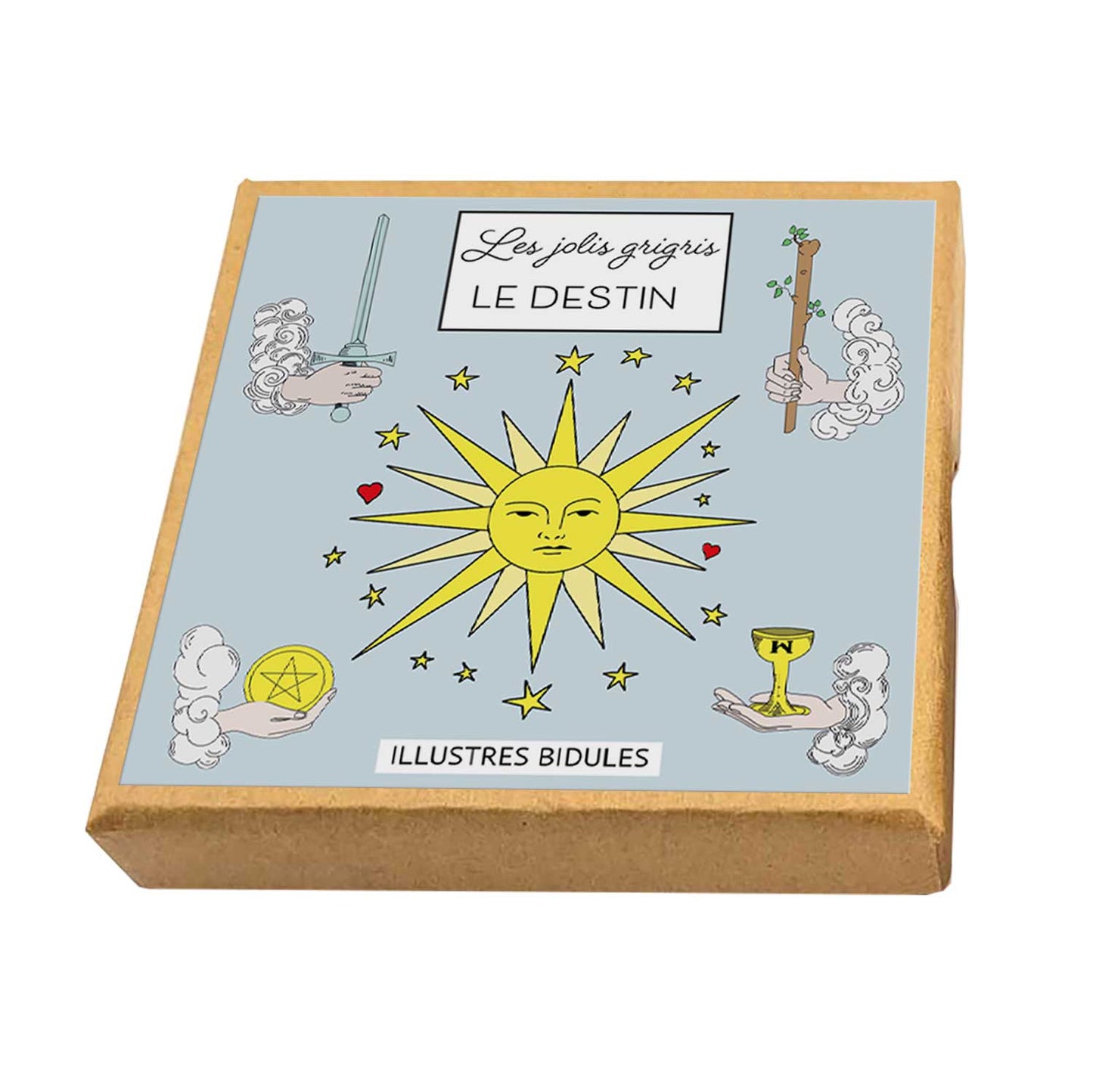 Collier pendentif tarot - The World - Le Monde