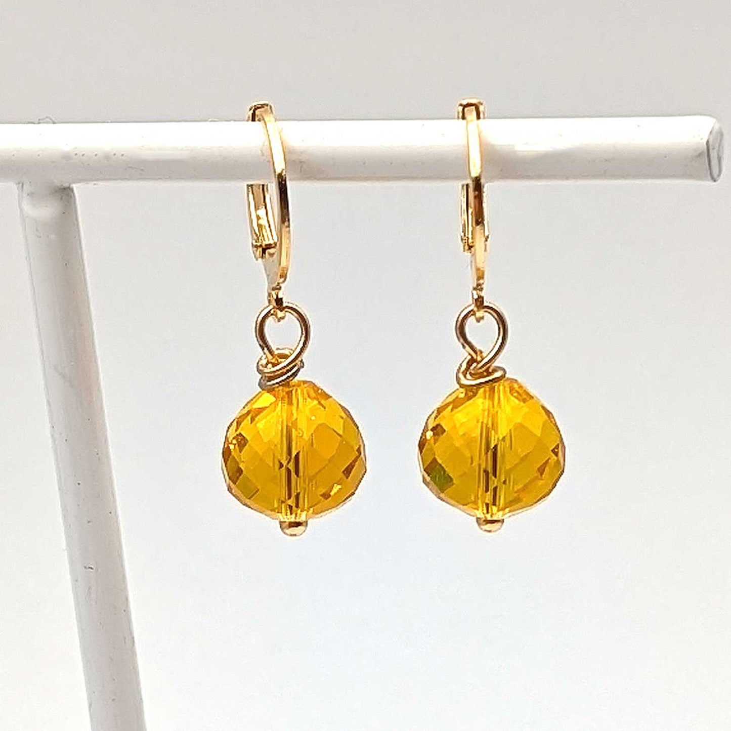 Dormeuses Candy miel - doré