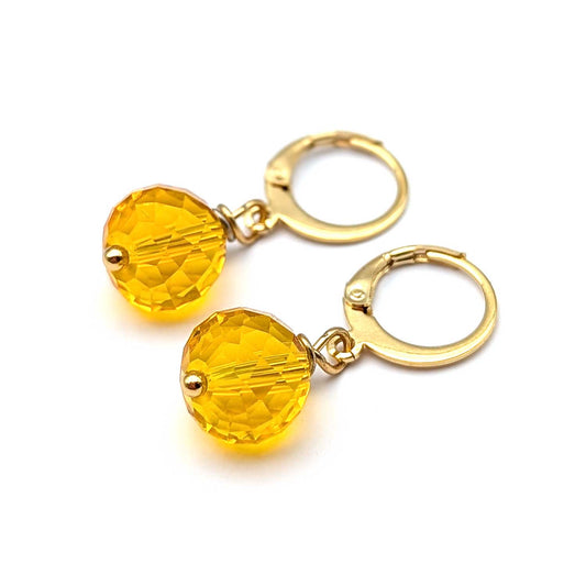 Dormeuses Candy miel - doré