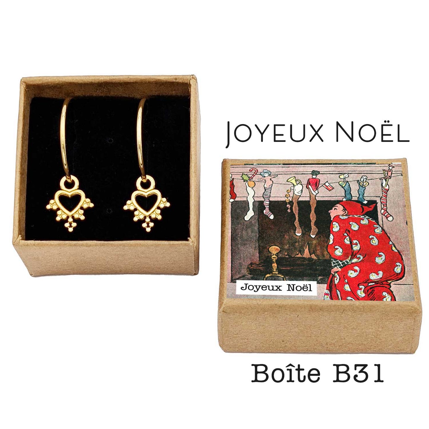 boucles d'oreilles à offrir pour noel bijou pour noel