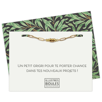 Bracelet Louise Jaune - Un petit grigri pour te porter chance dans tes nouveaux projets