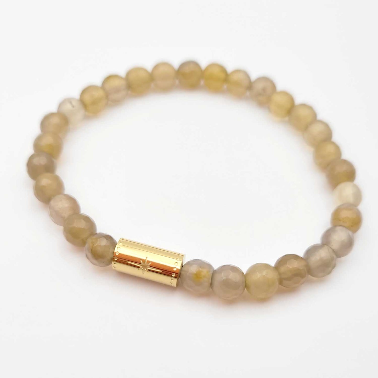 Bracelet agate grise – Ma nounou chérie – Cadeau pour maîtresse, nounou, ATSEM, AESH (Copie)