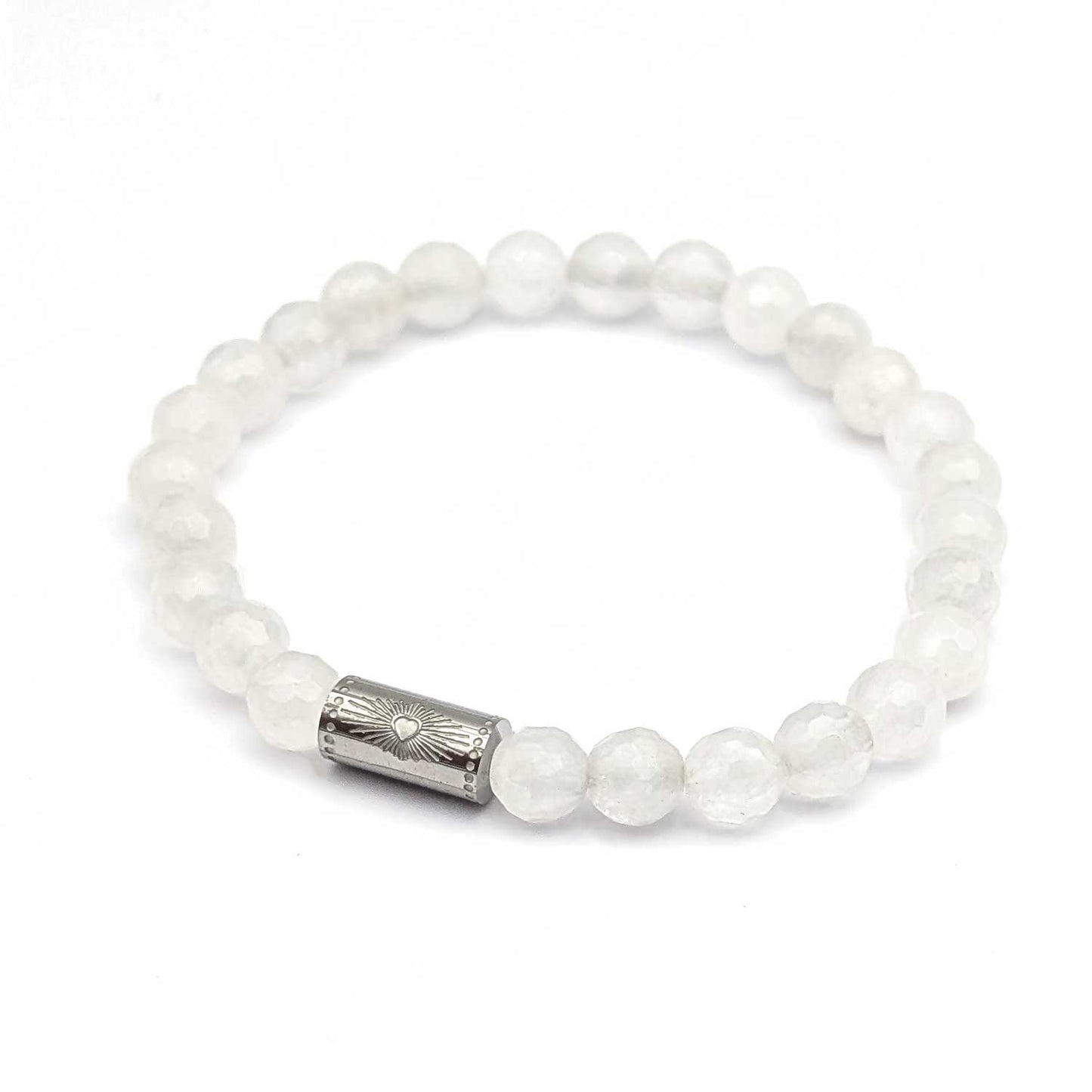 Bracelet Grigri cristal de quartz- argenté