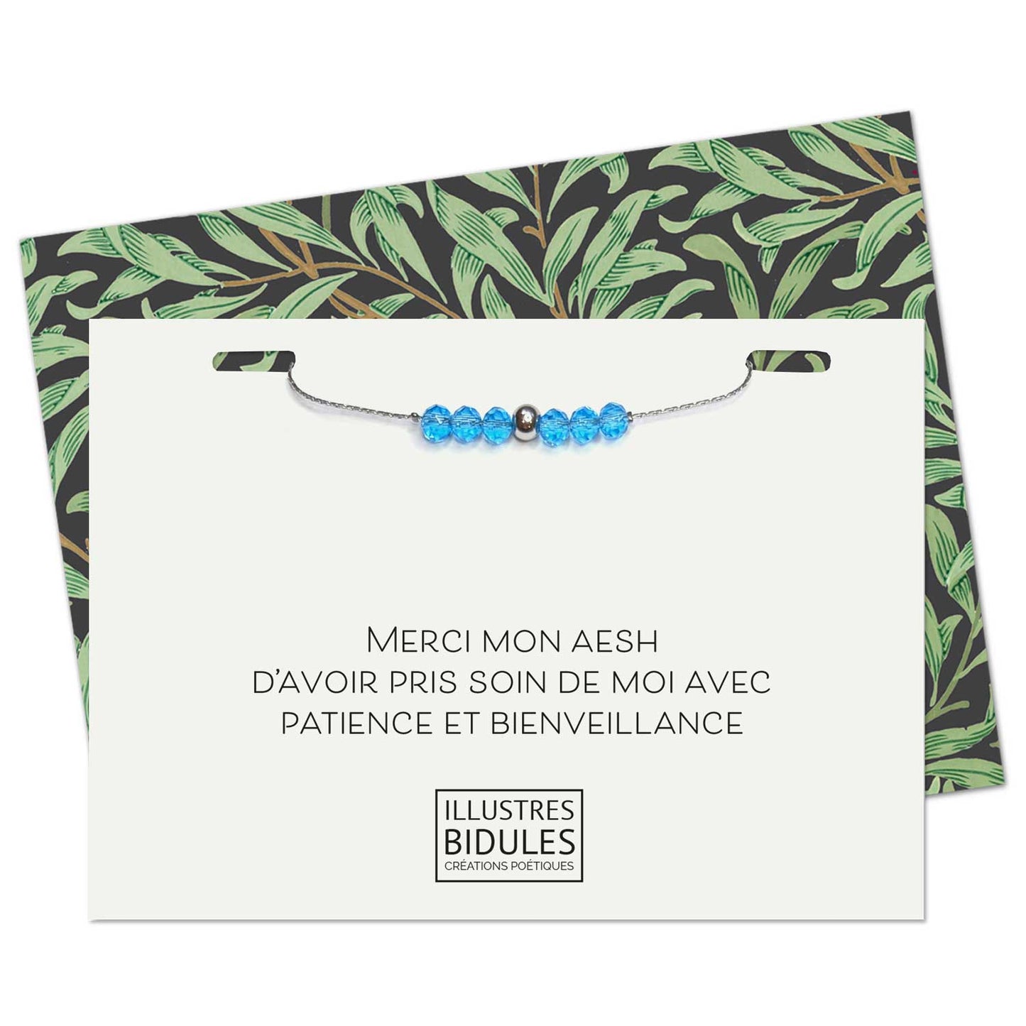 Bracelet Emma bleu - Une AESH formidable