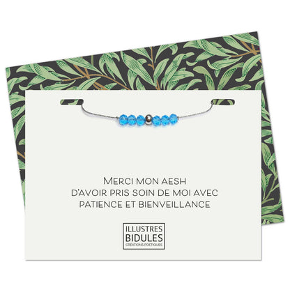 Bracelet Emma bleu - Une AESH formidable