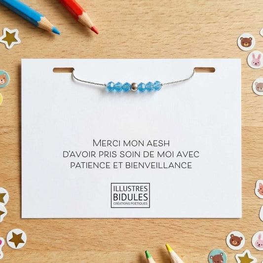 Bracelet Emma bleu - Une AESH formidable