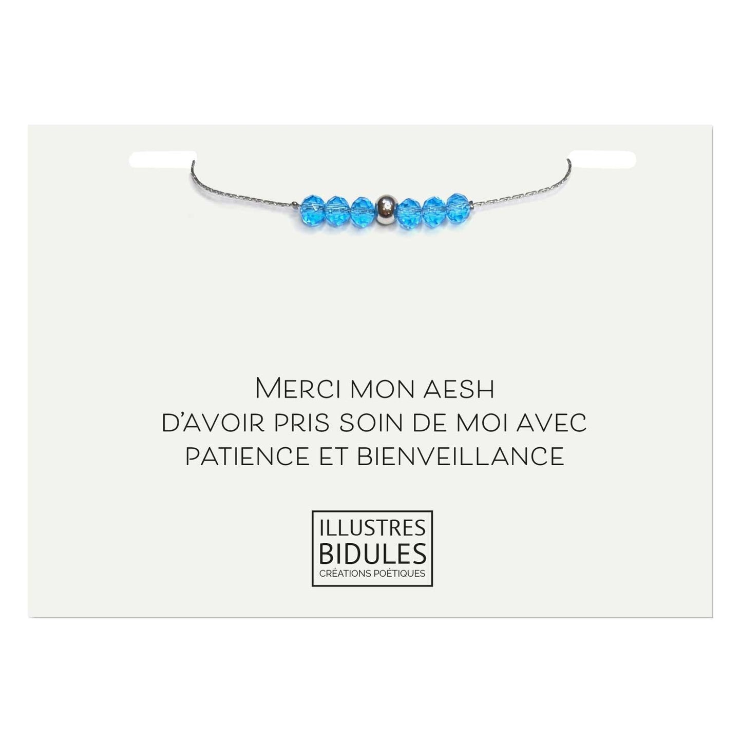 Bracelet Emma bleu - Une AESH formidable