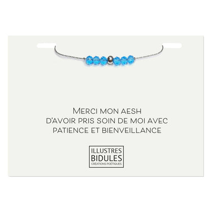 Bracelet Emma bleu - Une AESH formidable