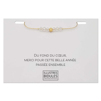 Bracelet Emma cristal - doré