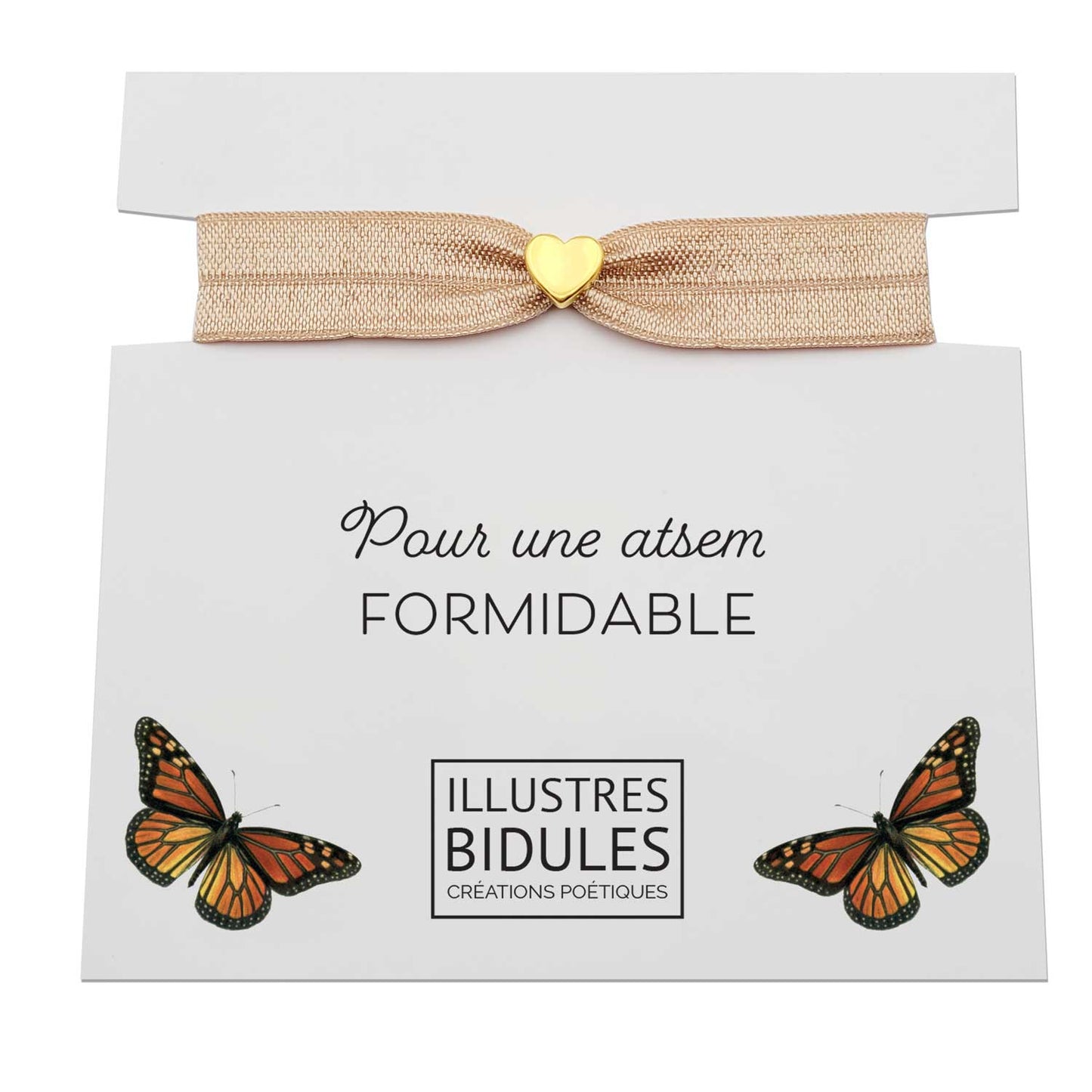 Bracelet ATSEM Formidable Cœur Doré