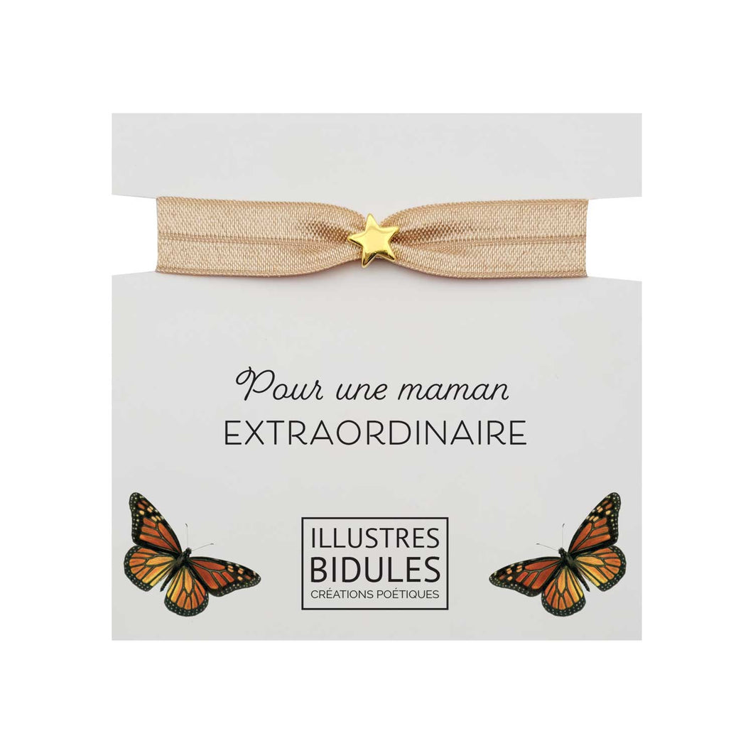 Illustres Bidules Bracelet Formidable - petite étoile dorée