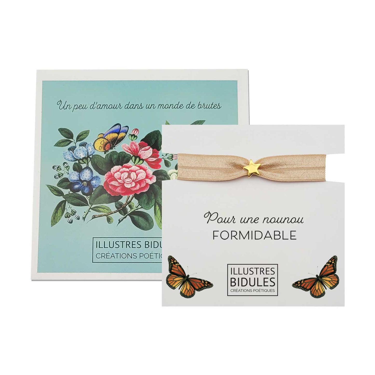 Bracelet Nounou Formidable Étoile Dorée