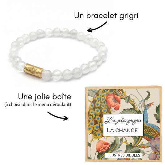 bracelet porte bonheur quartz