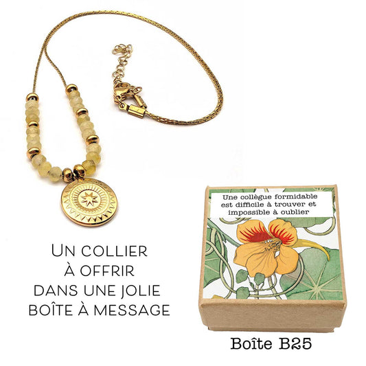 Collier Louise Jaune - Une collègue formidable est difficile à trouver et impossible à oublier