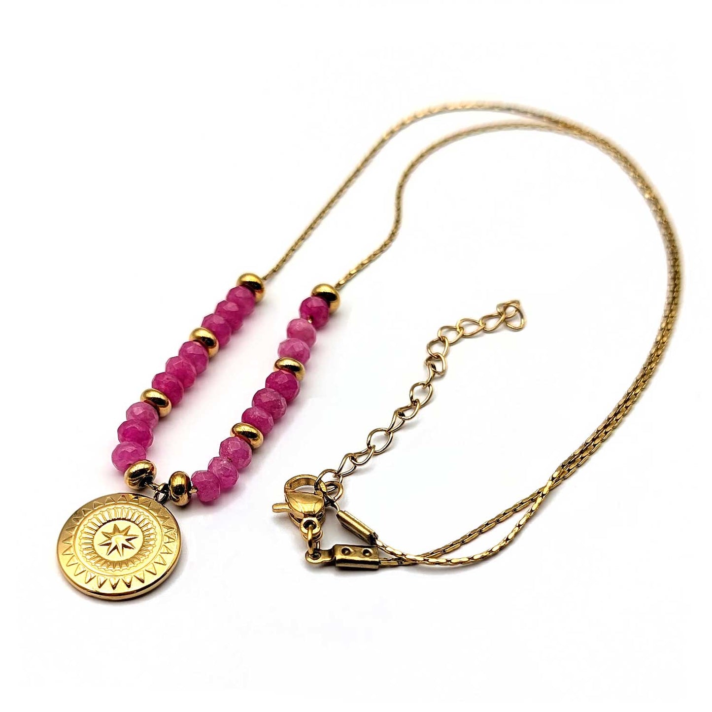 Collier Louise Pink - Les vrais amis sont comme les étoiles