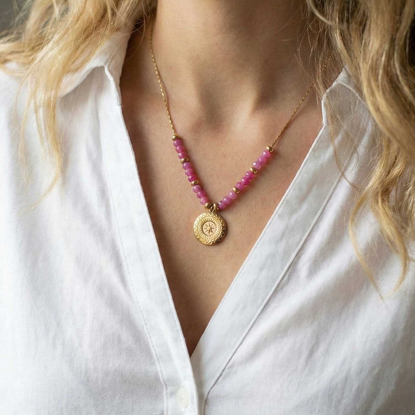 Collier Louise Pink - Tu comptes beaucoup pour moi